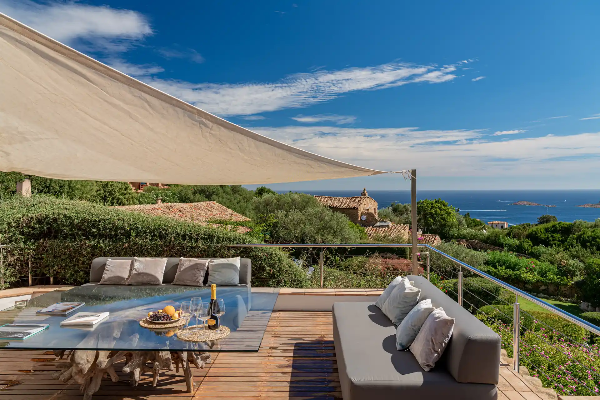 Villa Wave - Terrazza Lounge con Vista Mare